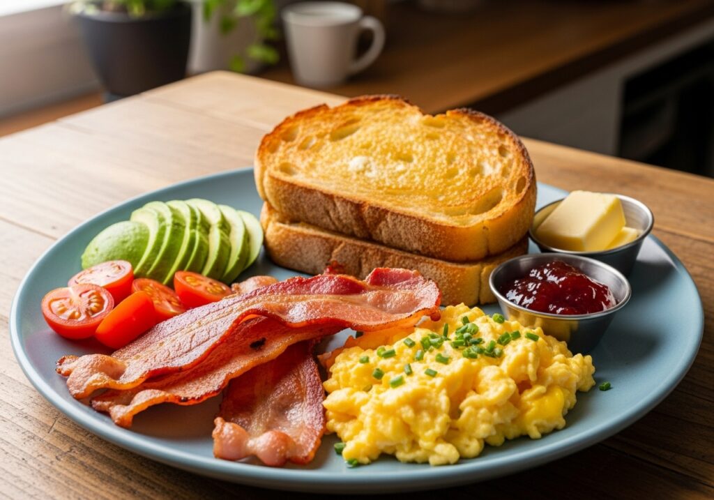 Bacon, Eggs, and Toast Recipe