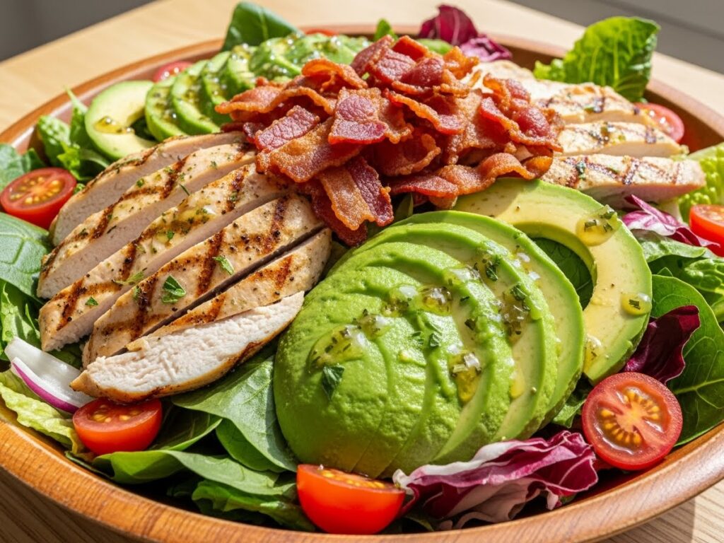 Rosemary Chicken Bacon Avocado Salad Recipe