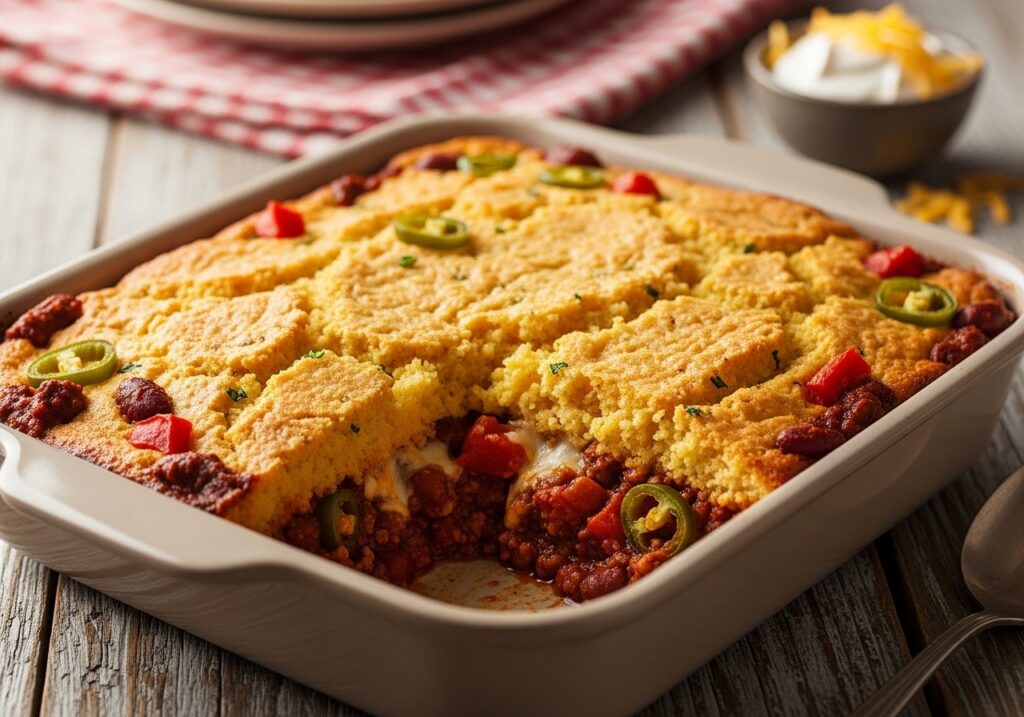 Chili Cornbread Casserole Recipe
