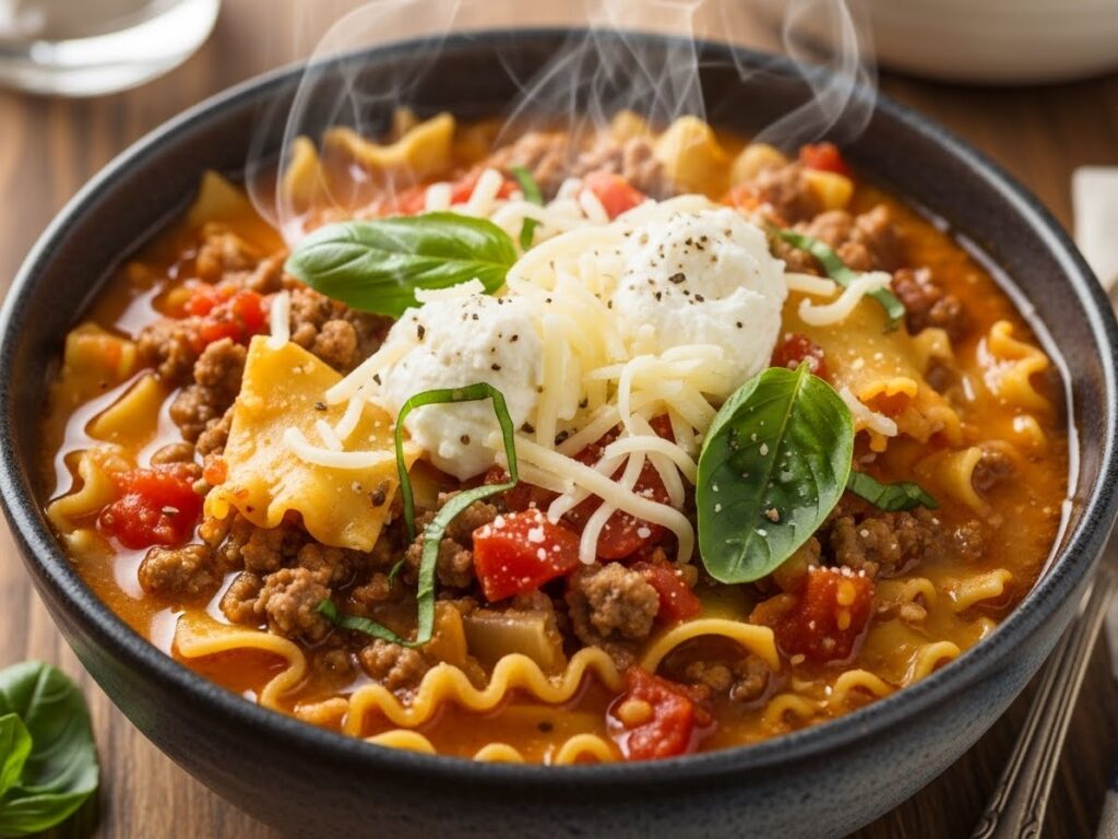 Instant Pot Lasagna Soup Recipe : All the Comfort of Lasagna Without the Layering or the Wait