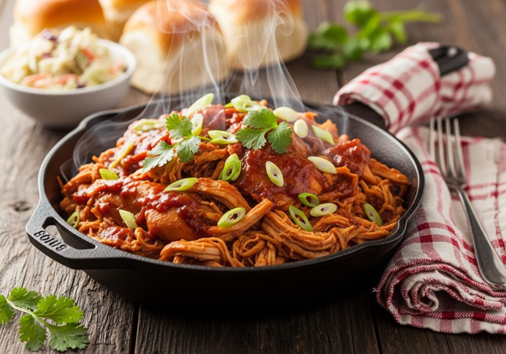 Stovetop Barbecue Pulled Chicken Recipe